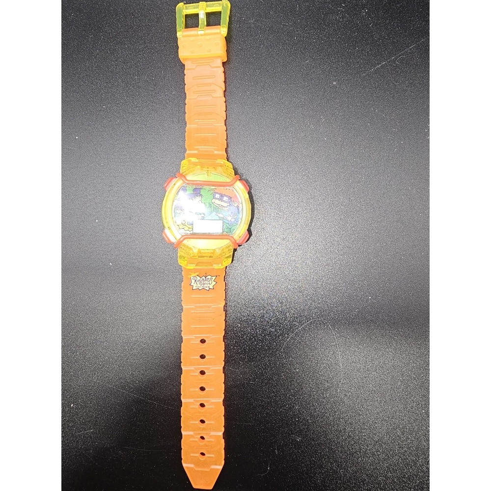 Nickelodeon Rugrats in Paris the Movie Chuckie Kimi Watch 2000 Orange Needs Batt